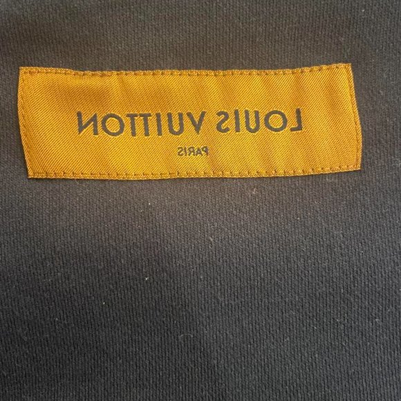 SOLD - Navy Louis Vuitton Stitch Print Embroidery Crewneck - Picture 6 of 9